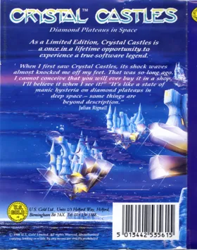 Crystal Castles (198x)(U.S. Gold) box cover back